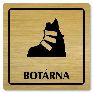 Botárna, 80x80mm, zlatá, Arizona